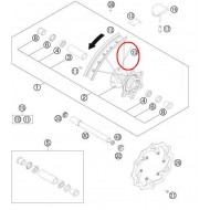 RADIO TRASERO KTM NEGRO 19"