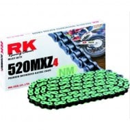 CHAIN RK 520 MXZ4 120 PACES WITHOUT CHAINRINGS GREEN COLOUR [LIQUIDATIONSTOCK] [STOCKCLEARANCE]