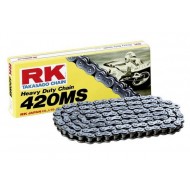 CHAIN RK 420 MS 112 PACES WITHOUT CHAIN RINGS COLOUR SILVER