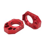 REAR AXLE BLOCK RED COLOR FOR YAMAHA