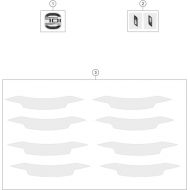 Ref. 01 - STICKER FRONT FENDER SUPERMOTO