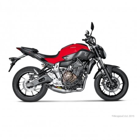 AKRAPOVIC RACING LINE TITANIUM AND STAINLESS STEEL EXHAUST FOR YAMAHA MT-07 2014-2016