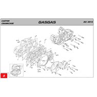 TAPA BOMBA AGUA GAS GAS EC 200/250/300 (2014-2017)
