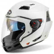 CASCO AIROH MODULAR / JET EXECUTIVE COLOR BLANCO BRILLO