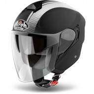 OUTLET CASCO AIROH JET HUNTER SIMPLE NEGRO MATE