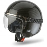 OUTLET CASCO AIROH JET GARAGE CARBON BRILLO