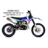 FULL STICKER KIT GAS GAS SUOMI 2011 (COMPATIBLE WITH GAS GAS 2010-2011 WITH FRONT 2012-2017)