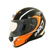 CASCO SH-881 SHIRO MOTEGI NEGRO MATE / NARANJA  [LIQUIDACIONSTOCK]