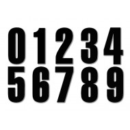 NUMEROS DE 15 CM  NEGROS