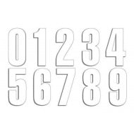 NUMEROS DE 21 CM BLANCOS [LIQUIDATIONSTOCK]