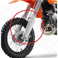 PROTECTORES DE HORQUILLA (PAREJA) KTM ORIGINAL BLANCO SX 50 12-16 SX 65 09-16