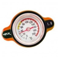 TAPON RADIADOR NEGRO CON MEDIDOR DE TEMPERATURA 4MX 1.8 (JAPONESAS)