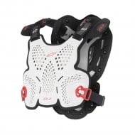 ALPINESTARS A-1 ROOST GUARD WHITE/BLACK/RED COLOUR  