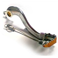 PEDAL DE FRENO TRASERO OFFPARTS COLOR PLATA PARA HONDA CRF 250 R 2004 - 2009