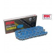 CHAIN RK 520 XSO 120 PACES WITH BLUE CHAIN RINGS [LIQUIDACIONSTOCK]