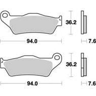 MOTO-MASTER FRONT BRAKE PADS HUSQVARNA SM 125 S (1999-2012)