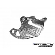 PROTECTOR ALUMINIO 4MX CON SOPORTE PINZA PARA DISCO DE FRENO TRASERO BETA XTRAINER 300 (2015-2018) ROJO