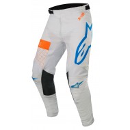 OFFER ALPINESTARS RACER TECH ATOMIC PANTS COLOR COOL GRAY / MID BLUE / ORANGE FLUO [STOCKCLEARANCE]