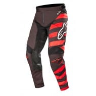 OUTLET CALÇA ALPINESTARS RACER BRAAP COR PRETO / VERMELHO / BRANCO [LIQUIDAÇÃOESTOQUE]