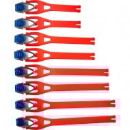 RECAMBIO CORREAS BOTAS FOX COMP 5/5Y/3Y KIT 8 PIEZAS ROJO