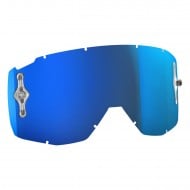 Tela de óculos Scott Hustle/Split/OTG/Tyrant Single Works - Azul Eléctrico Chrome AFC Works.