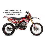 PLASTIC KIT & STICKERS GAS GAS RACING CERVANTES 2013 COMPATIBLE WITH GAS GAS 2007-2011 (HEADLIGHT AND FRONT FENDER MOD 2013)