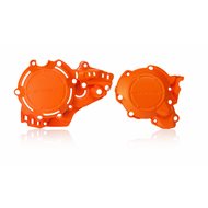 IGNITION + CLUTCH COVER PROTECTOR ORANGE HUSQVARNA TC 250 (2017-2018)