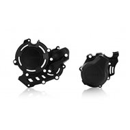 PROTECTOR TAPA ENCENDIDO + EMBRAGUE ACERBIS COLOR NEGRO HUSQVARNA FE 450 (2017-2019)