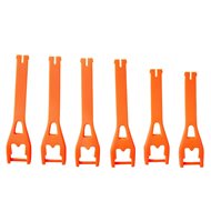 BUCKLE / STRAP KIT 6 PIECES FOX COMP 5Y/3Y ORANGE FLUOR