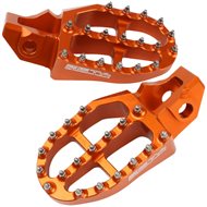 ESTRIBERAS ALUMINIO ZETA PARA + 5MM NARANJA