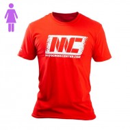 CAMISETA MUJER CALLE MOTOCROSSCENTER TEAM 2019 - COLOR ROJO