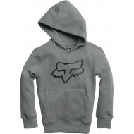 FOX YOUTH LEGACY PULLOVER FLEECE HEATHER GRAPHITE COLOUR