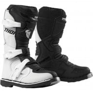 OFFER THOR YOUTH BLITZ XP BOOTS WHITE / BLACK COLOUR 