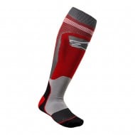 OUTLET CALCETINES ALPINESTARS MX PLUS-1 COLOR ROJO / GRIS 