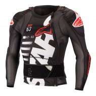 ALPINESTARS SEQUENCE LONG SLEEVE PROTECTION JACKET BLACK / WHITE / RED COLOUR [STOCKCLEARANCE]