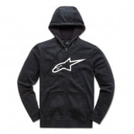 SUDADERA CON CREMALLERA ALPINESTARS AGELESS II COLOR NEGRO / BLANCO