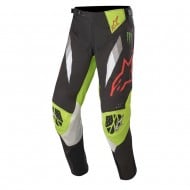 OUTLET CALÇA ALPINESTARS MONSTER ET GEAR COR PRETO / VERDE BRILHANTE / VERMELHO [LIQUIDAÇÃOESTOQUE]