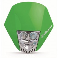 POLISPORT HMX LED GREEN HEADLIGHT OUTLET [STOCKCLEARANCE]