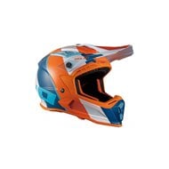 CASCO ENDURO-MX HEBO HMX-P01 RIPPLE COLOR NARANJA / AZUL 