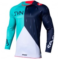 T-SHIRT SEVEN MX ANNEX BORTZ COULEUR EAU / BLEU MARINE [LIQUIDATIONSTOCK]