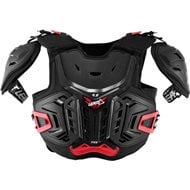 COLETE INFANTIL LEATT 4.5 PRO COR PRETO/VERMELHO 