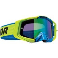 THOR SNIPER PRO DIVIDE GOGGLES 2020 LIME / BLUE COLOUR - BLUE LENS