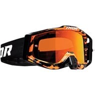 OFFER THOR SNIPER PRO RAMPANT GOGGLES ORANGE / BLACK COLOUR - ORANGE LENS