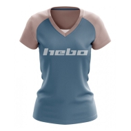 CAMISETA HEBO BICICLETA LEVEL MUJER COLOR AZUL