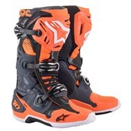 OUTLET BOTAS ALPINESTARS TECH 10 COLOR GRIS / NARANJA FLUOR  [LIQUIDACIONSTOCK]