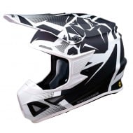 MOOSE F.I. AGROID HELMET WHITE / BLACK COLOUR