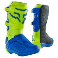 OFFER FOX YOUTH COMP BOOT YELLOW / BLUE COLOUR