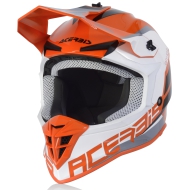 ACERBIS LINEAL HELMET 2020 ORANGE WHITE