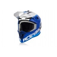 CASCO ACERBIS LINEAR COLOR BLANCO / AZUL