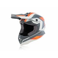 ACERBIS STEEL KID HELMET ORANGE / GREY